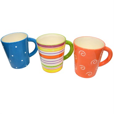 VCS 5" Ceramic Deco Mug Geo