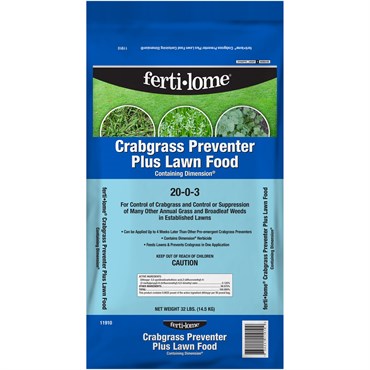 Fertilome 32# Crabgrass Prevent & Lawn Food w/ Dimension 20-0-3