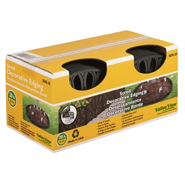 Valley View 20' Scroll Decorative Edging Black