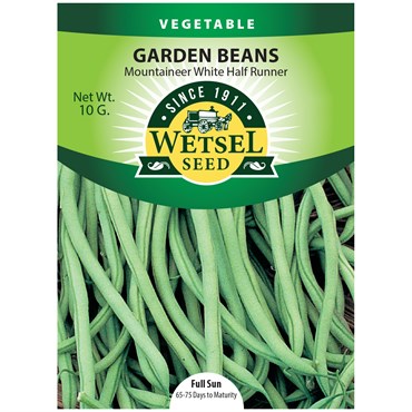 Beans, Mountaineer White Half Runner 10 Grams
