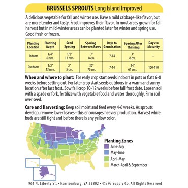 Brussel Sprouts, Long Island 590mg - Image 2