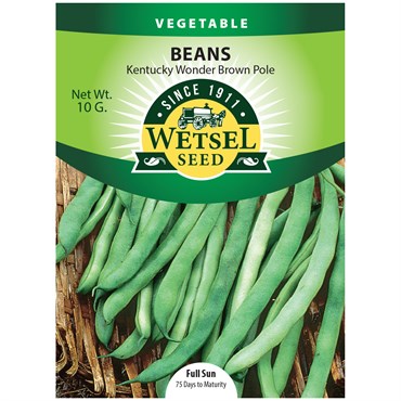 Beans, Kentucky Wonder Brown Pole 10 Grams
