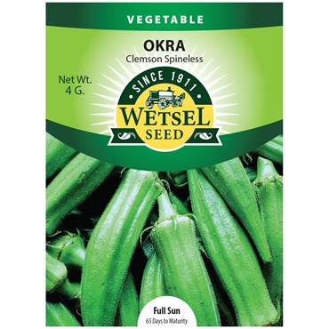 Okra, Clemson Spineless 4 Grams