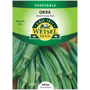 Okra, Long Pod Green 4 Grams