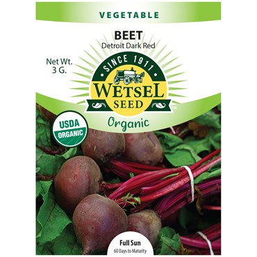 Beets, Organic Detroit Dark Red 3 Grams