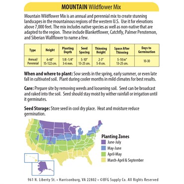 Mountain Wildflower Mix 470mg - Image 2