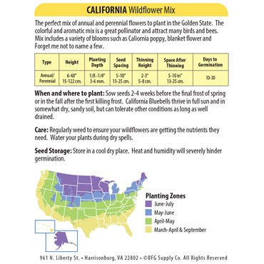 California Wildflower Mix 470mg - Image 2