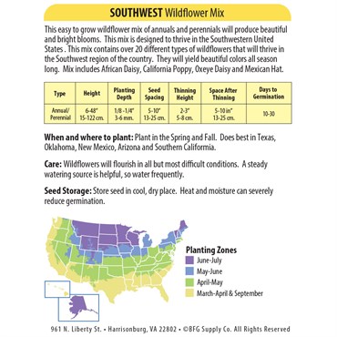 Southwest Wildflower Mix 470mg - Image 2