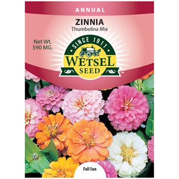 Zinnia, Thumbelina 590mg