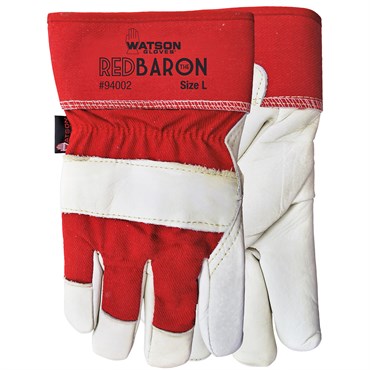 Watson Gloves Red Baron Lined Medium Sherpa Lined/Cowhide