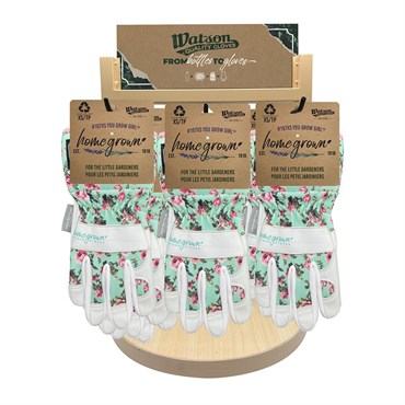 Watson Gloves 36pr Kids Glove Pre-Pack 6-Peg Spinner Rack