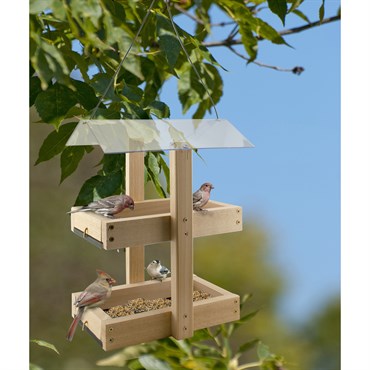 Woodlink Double Platform Seed Feeder Western Cedar