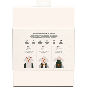 We The Wild Gardening Apron Green Recycled Canvas - Image 3