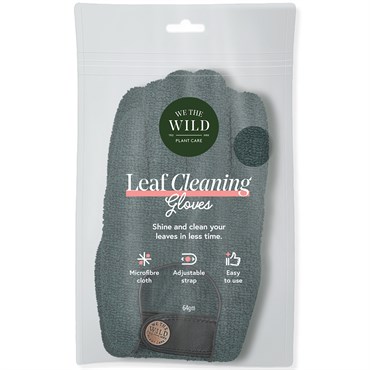 We The Wild Leaf Cleaning Gloves Microfiber Green Gloves