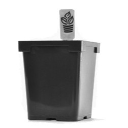 Belden Jumbo Jr Sq Pot Black — Case of 375