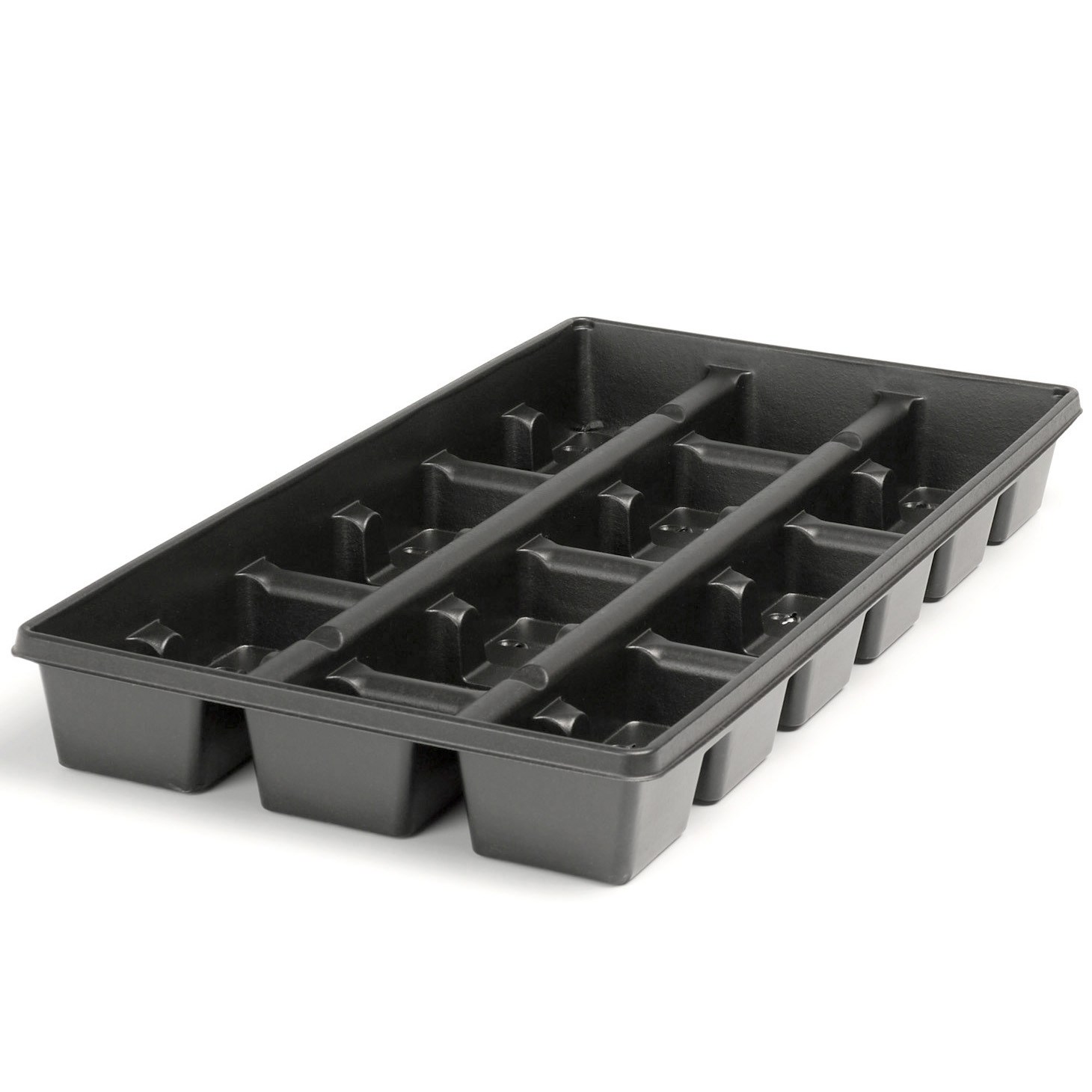 Landmark 04.00 Square Press Fit Tray 18 Count Black — Single Unit