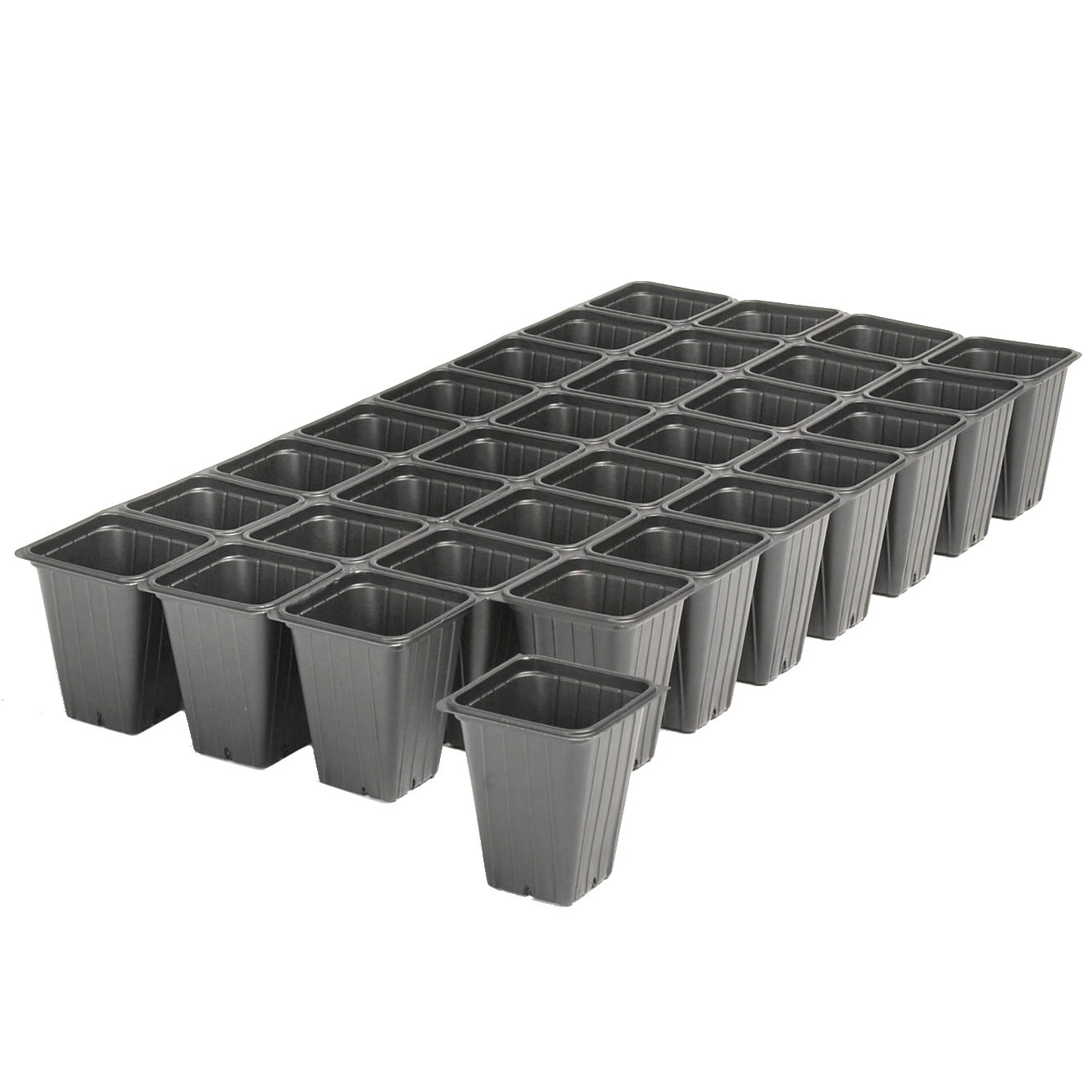 Landmark 03.00 Square Sheet Of Pots 32 Count Black — Single Unit