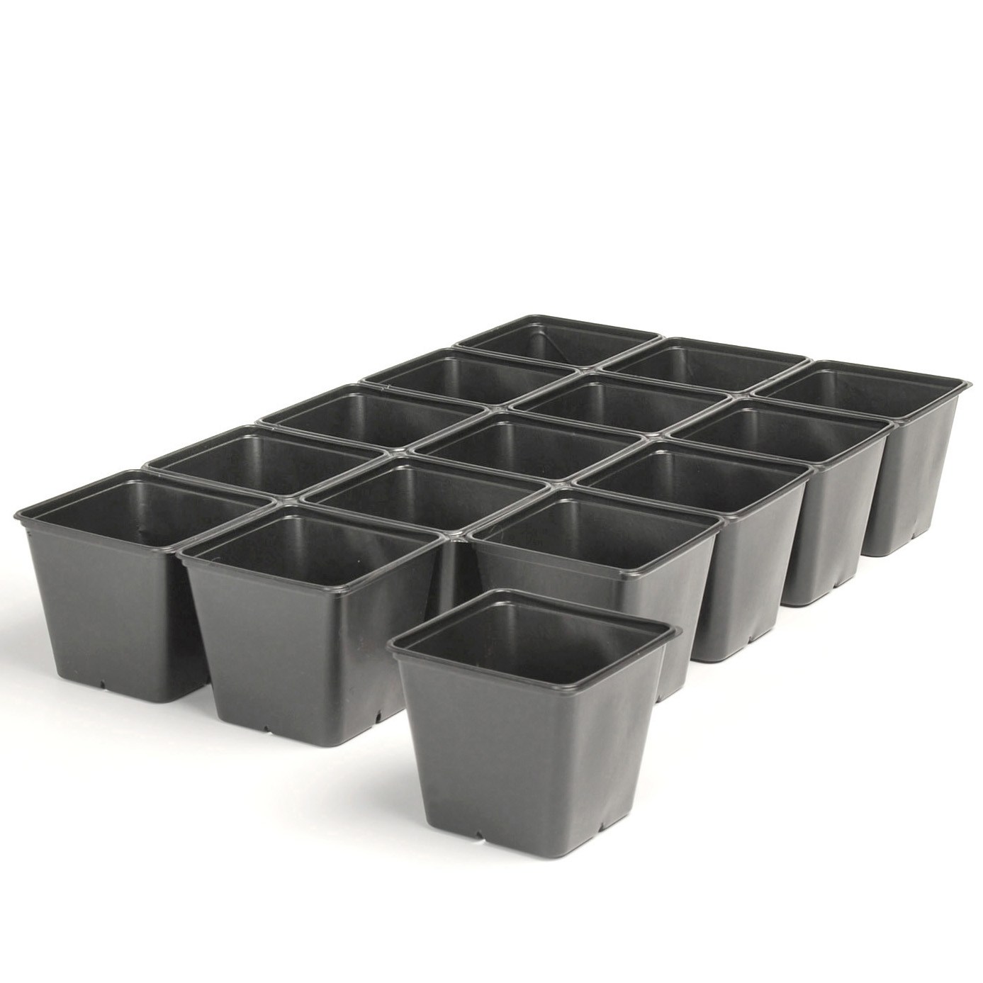 Landmark 04.50 Sheet Of Pots 15 Count Black — Single Unit