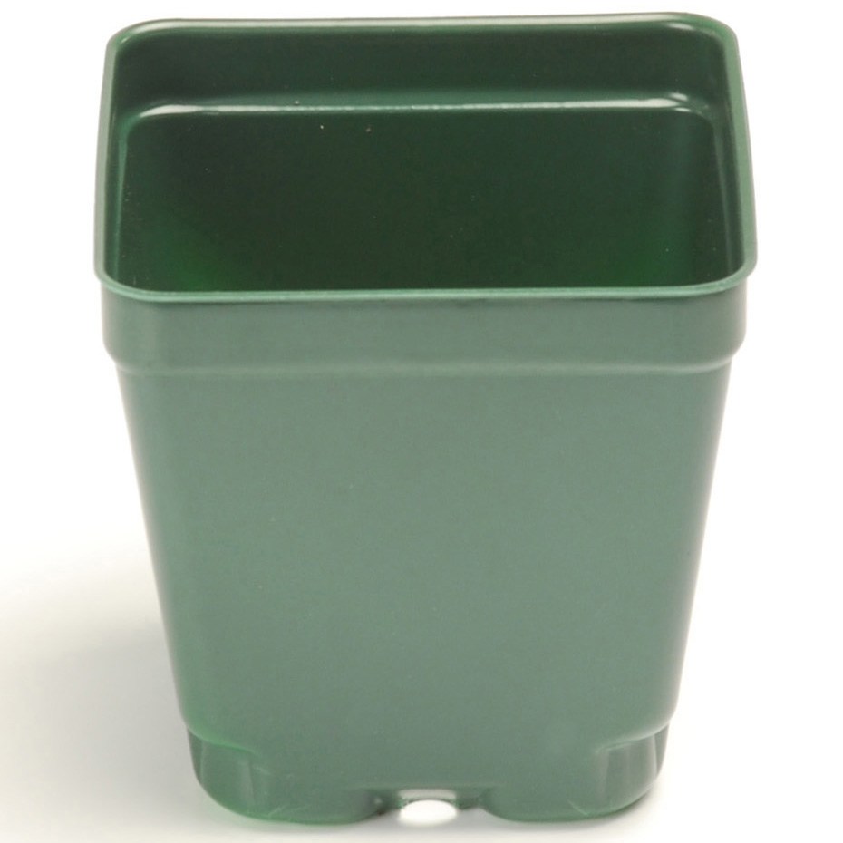 Landmark 04.00 Square Press Fit Pot Black — Single Unit