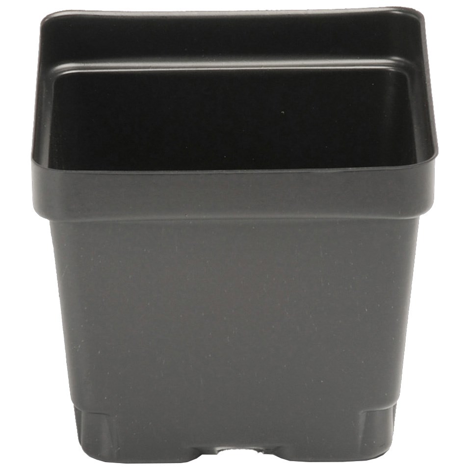 Landmark 04.50 Square Press Fit Pot Black — Single Unit