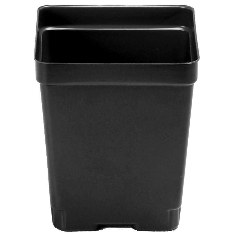 Landmark 04.50 Square Pot Deep Black — Single Unit