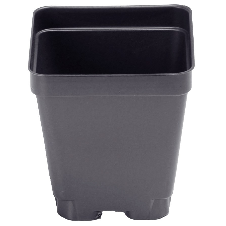 Landmark 03.25 Inch Square T Pot Economy Black / — Single Unit