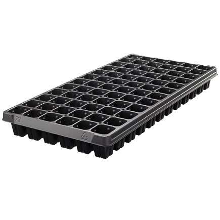 T. O. Plastics 72 Square Plug Tray 720469C — Single Unit