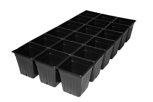 T. O. Plastics 1801 Deep Sheet Of Pots 730649C — Case of 50