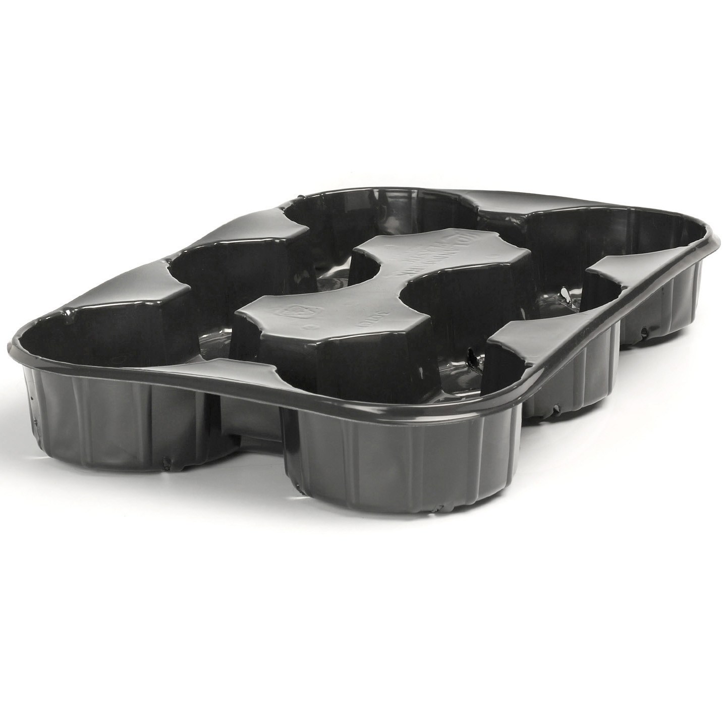 Landmark 3Quartt Carry Tray 6 Count Side Bottom Drainage Black / — Single Unit