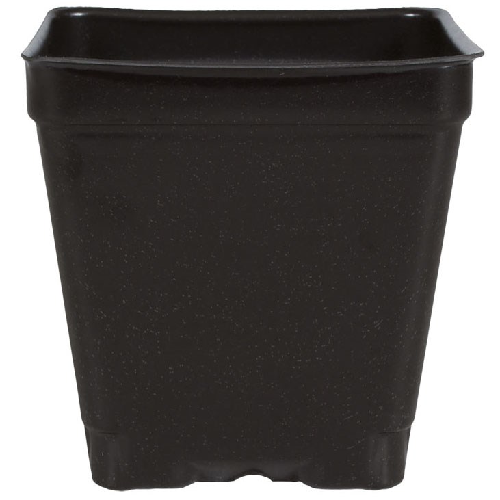 DILLEN DSQVP4PF/D 04.00 SQUARE PF PRESS FIT POT DEEP BLACK — Single Unit