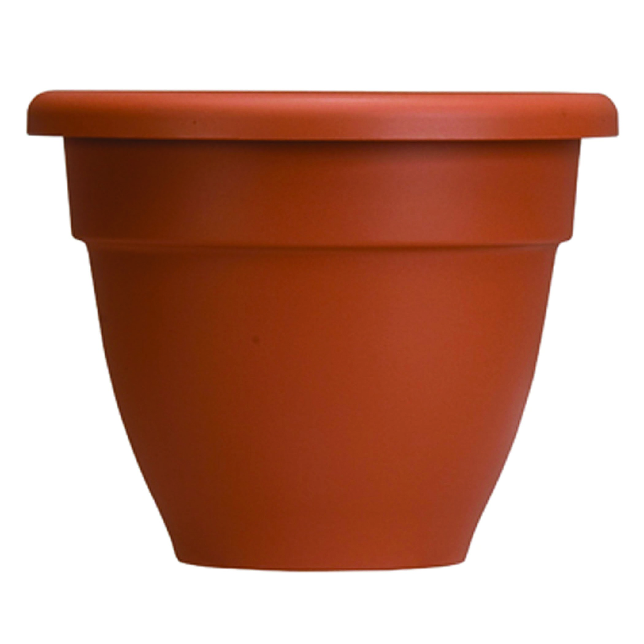 HC 10" Caribbean Planter Clay Akro Mils — priced per each; minimum 12; multiples of 12