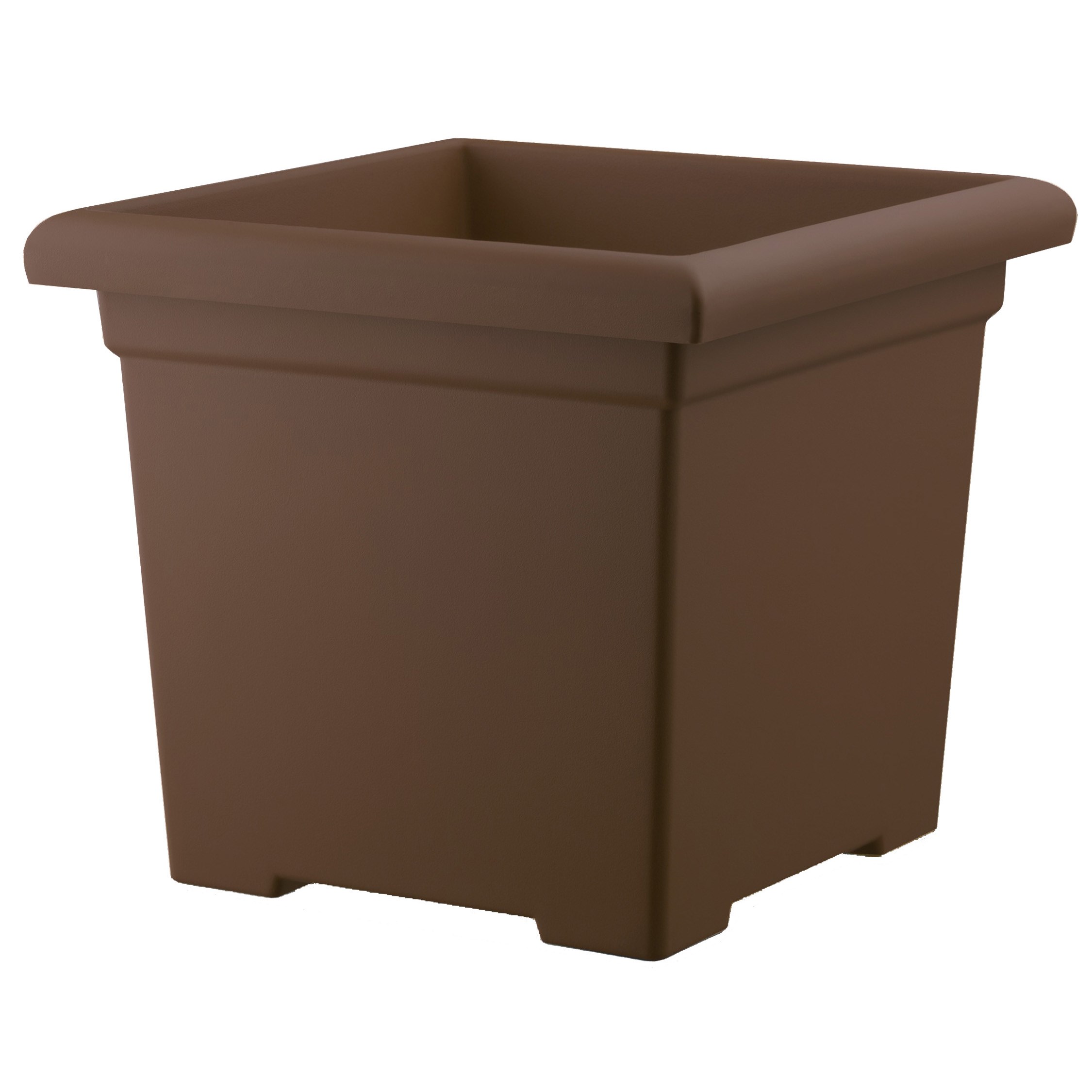 HC 15.5" Accent Square Planter Chocolate Akro Mils — priced per each; minimum 12; multiples of 12