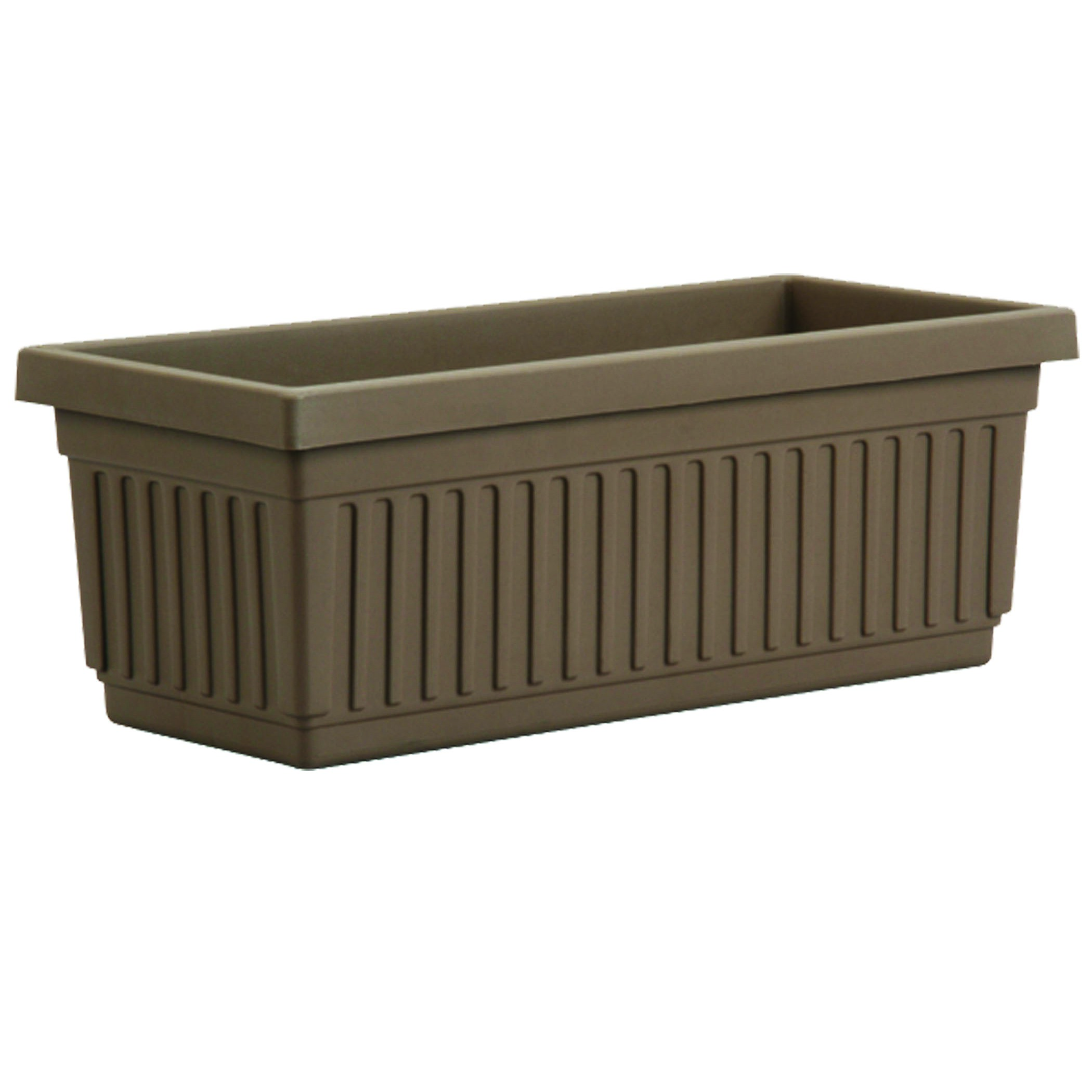 HC 18" Venetian Flower Box Chocolate Akro Mils — priced per each; minimum 6; multiples of 6