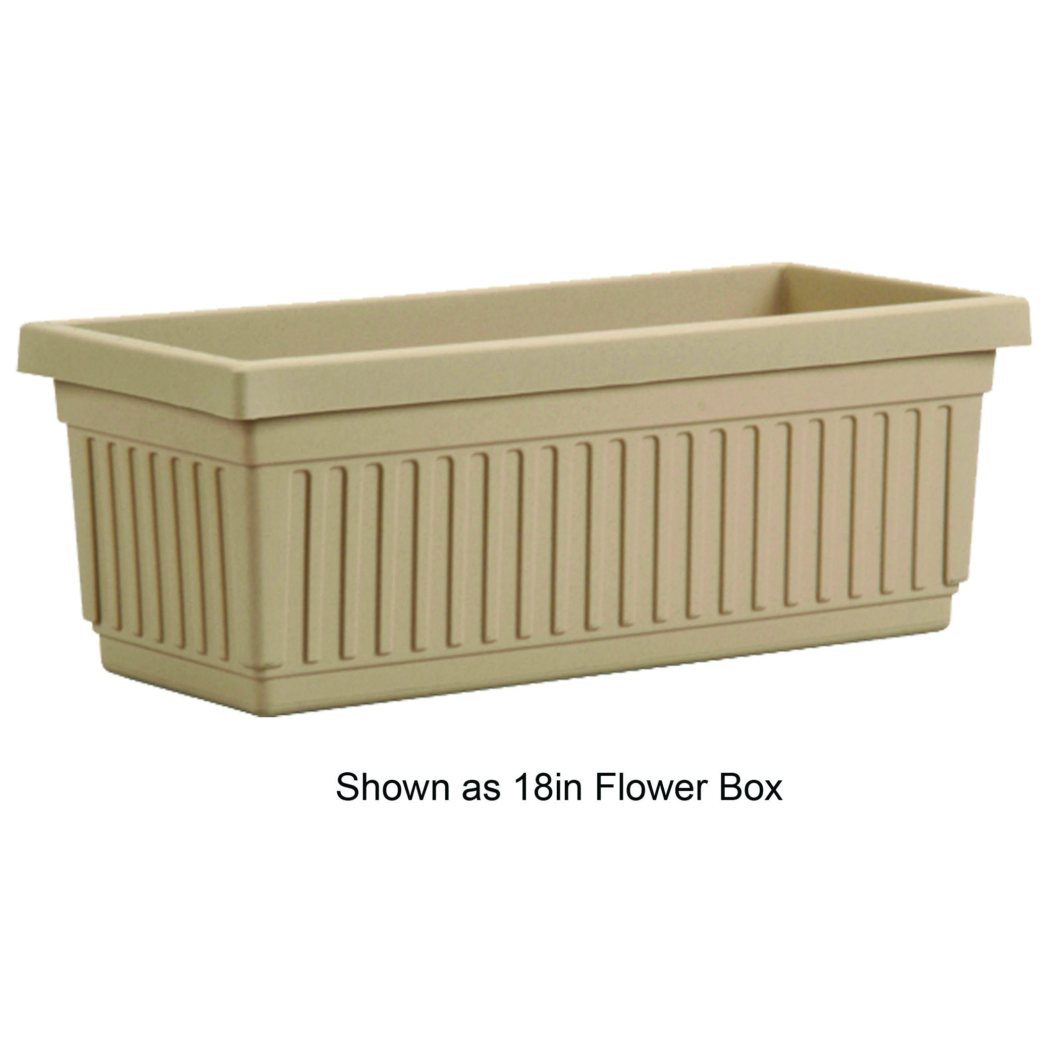 HC 30" Venetian Flower Box Sandstone Akro Mils — priced per each; minimum 6; multiples of 6