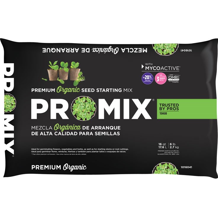 Premier Ultimate Organic Seed Starter 16qt, OMRI — Single Unit