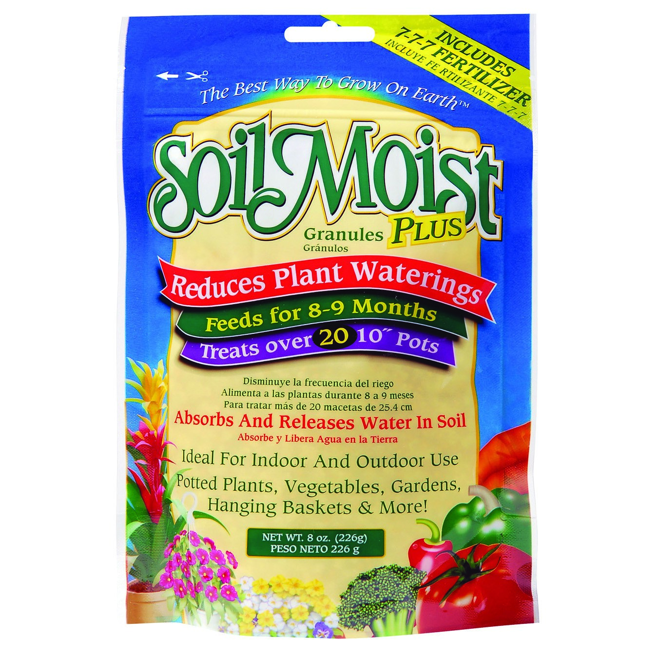 JRM 8oz Bag Soil Moist Plus 7-7-7