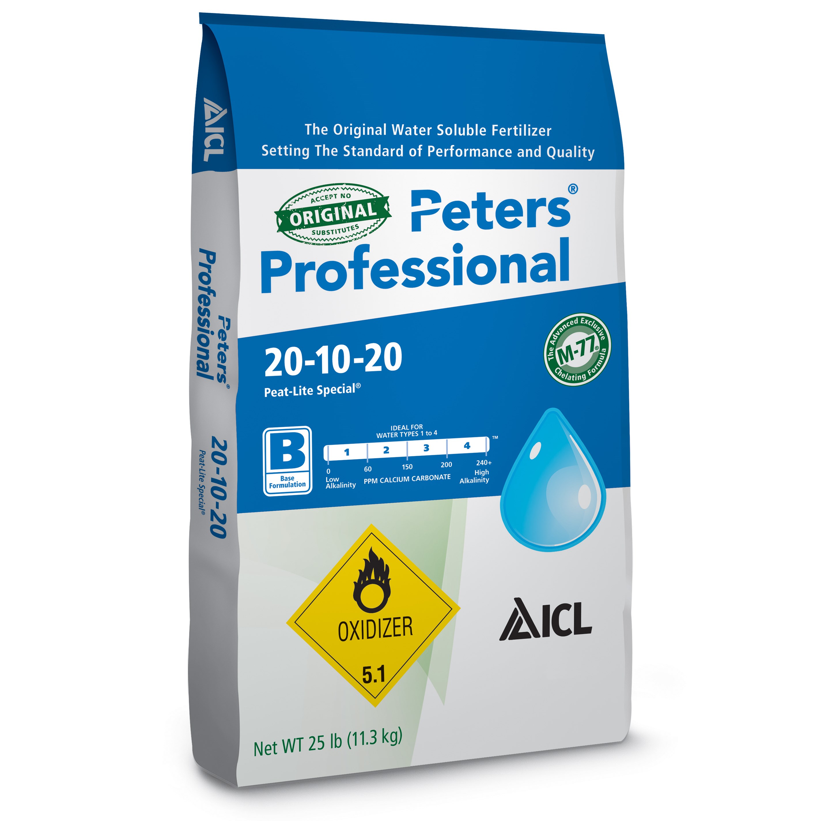 ICL Peters 20-10-20 Peat Lite 25lb HAZ — Single Unit