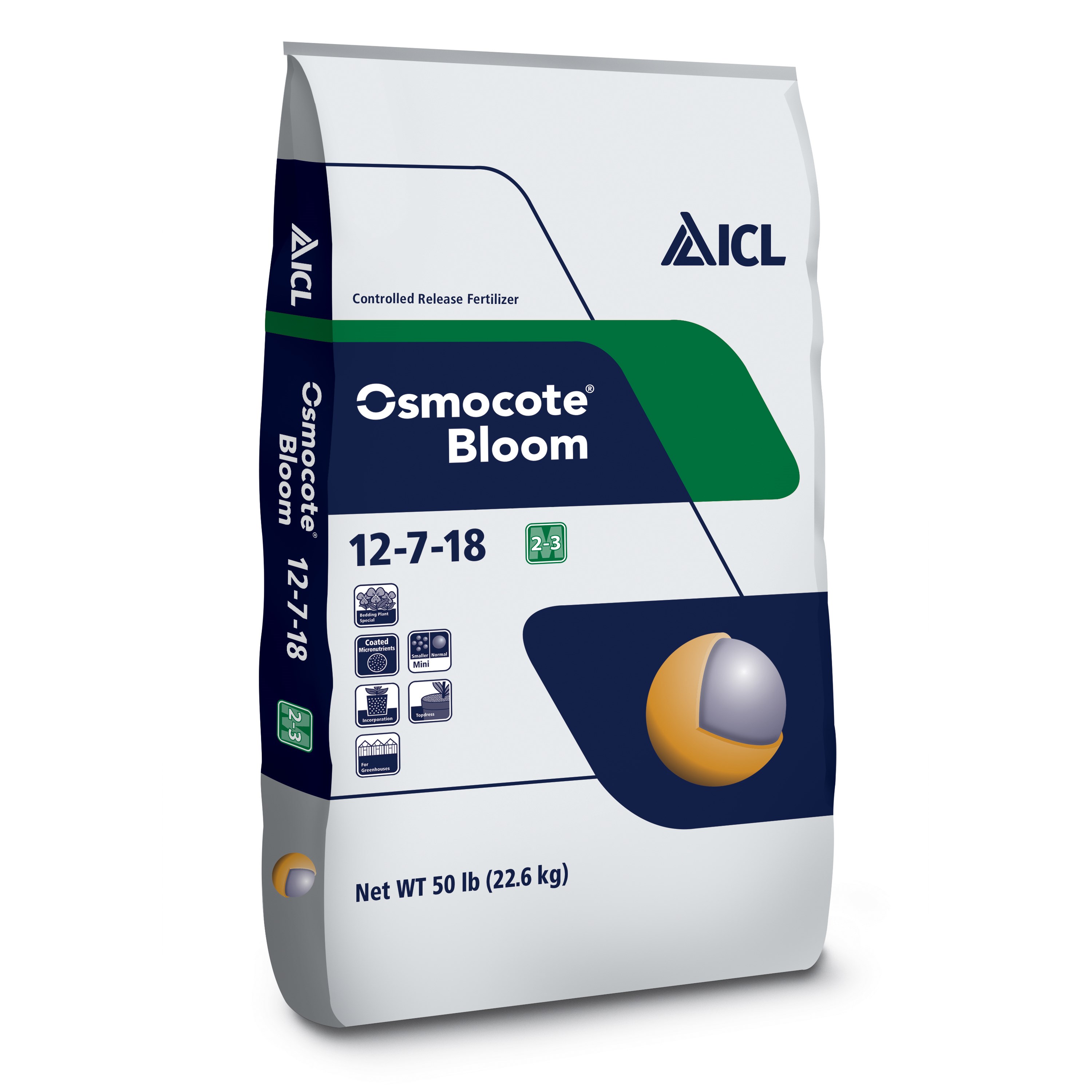 Osmocote 12-7-18 2-3M Bloom 50Lb — Single Unit