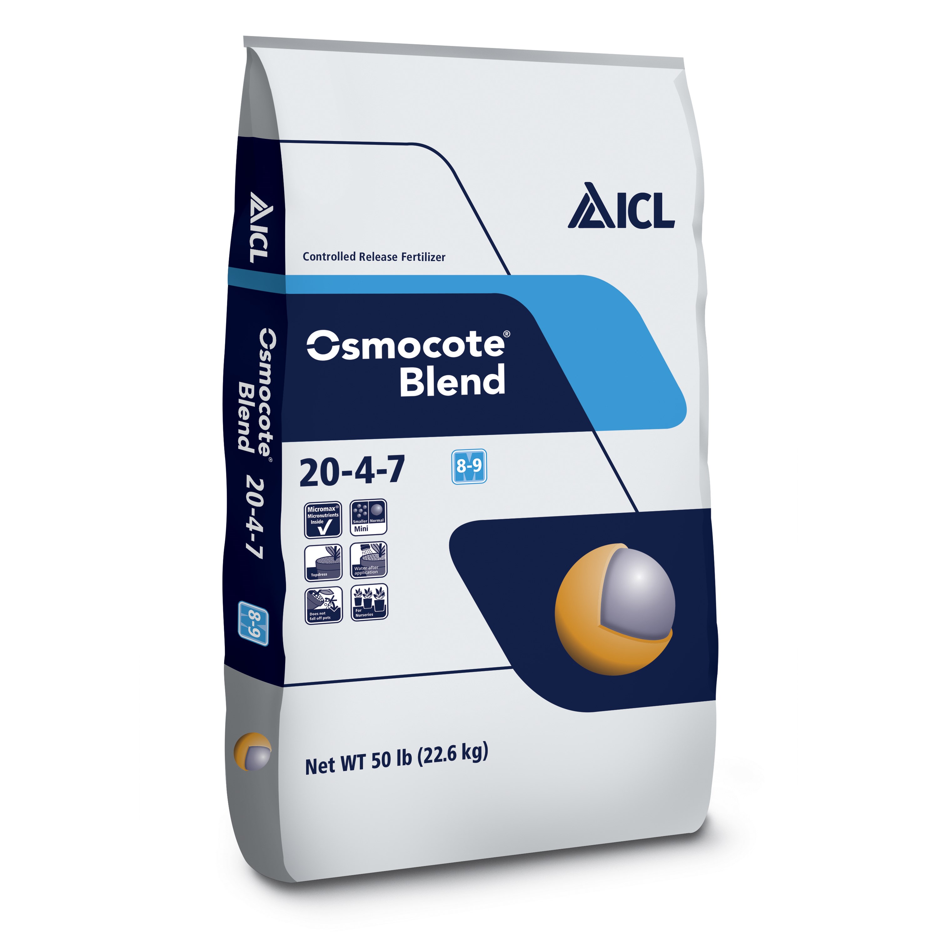 Osmocote Blend 20-4-7 8-9M Fusion 50Lb — Single Unit