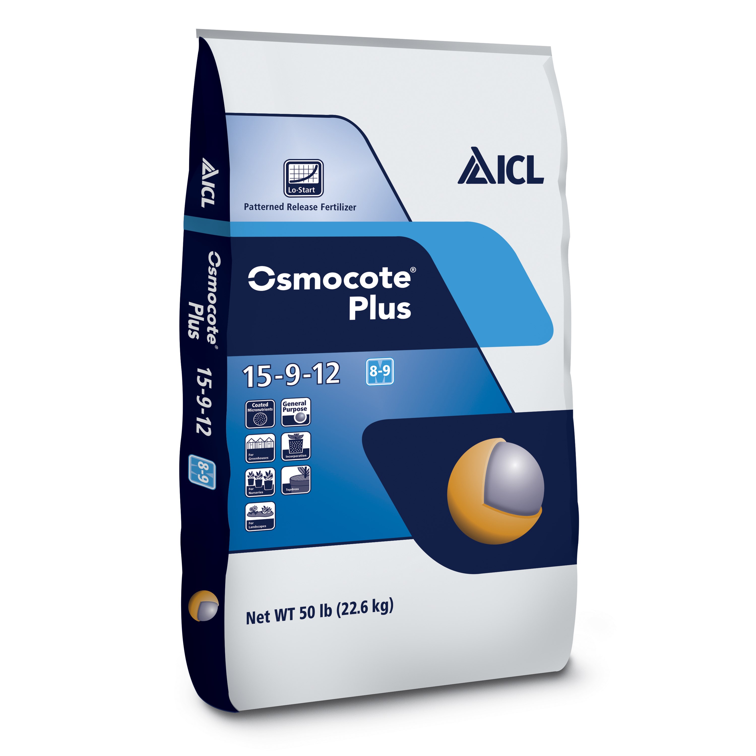 Osmocote Plus 15-9-12 8-9M Lo-Start 50Lb (PL Min) — Single Unit