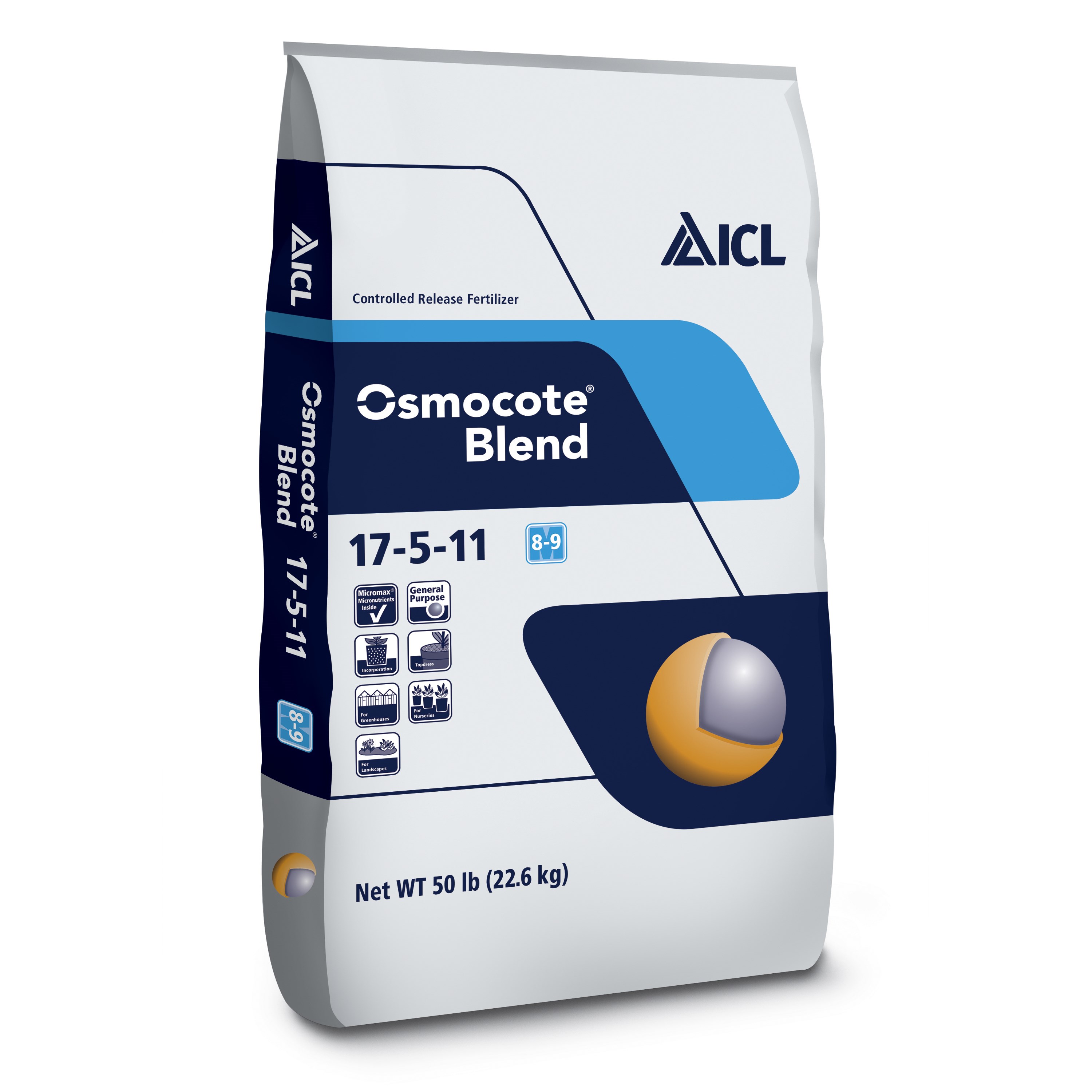 Osmocote Blend 17-5-11 8-9M 50Lb — Single Unit
