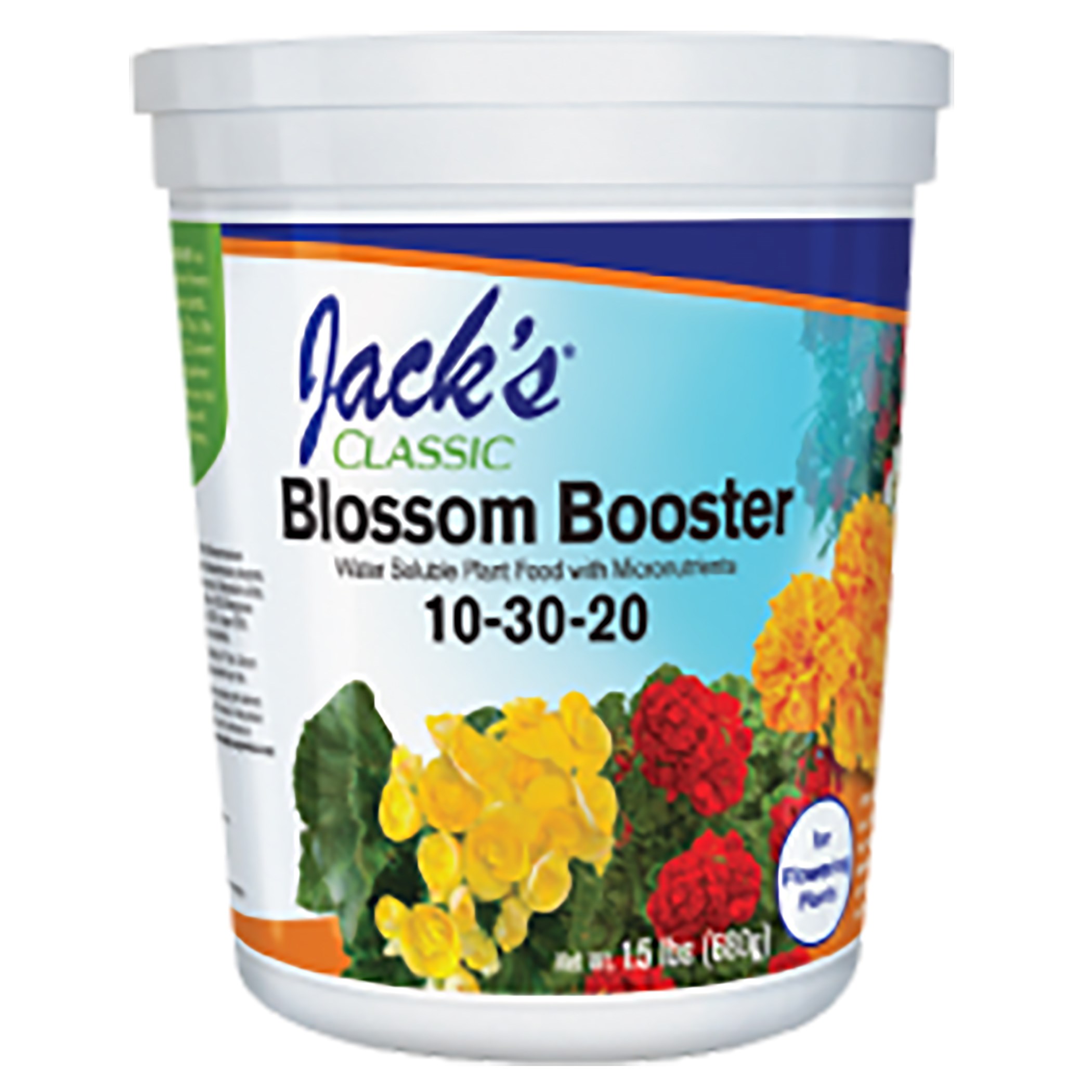 Jacks Classic 1.5# Blossom Booster 10-30-20 Fertilizer — priced per each; minimum 12; multiples of 12