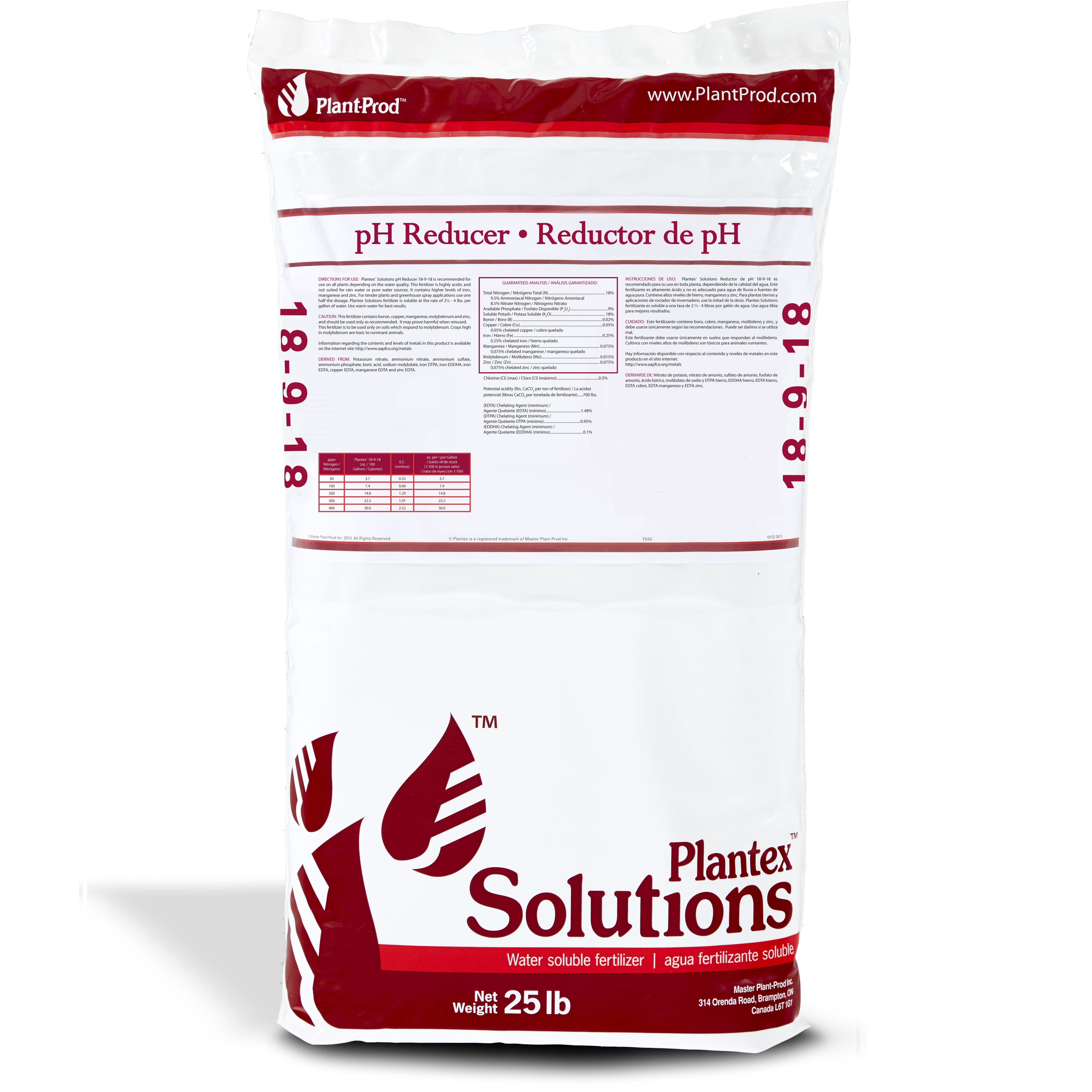 Plant-Prod 18-9-18 pH Reducer 25Lb HAZ — Single Unit