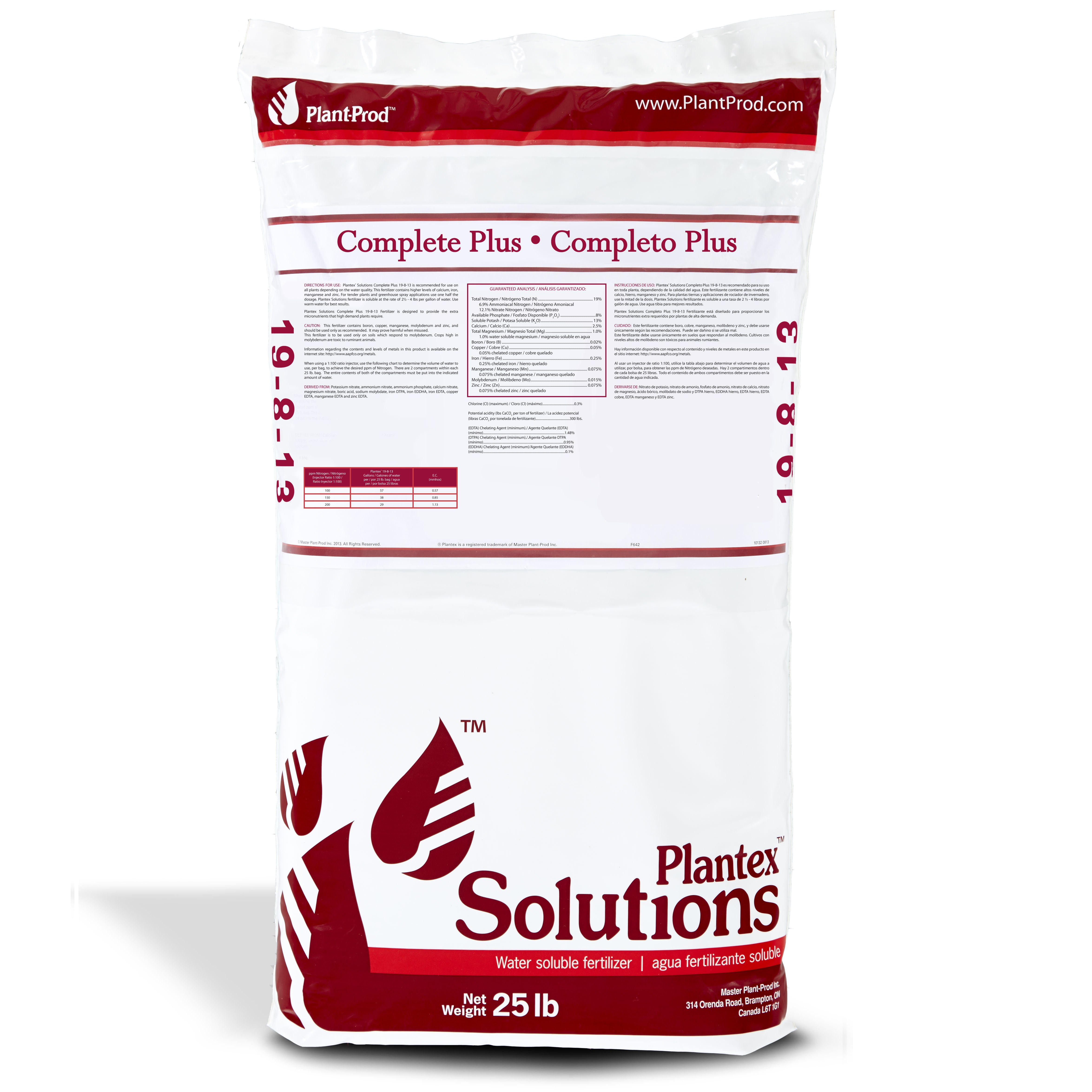 Plant-Prod 19-8-13 Complete Plus 25Lb HAZ — Single Unit