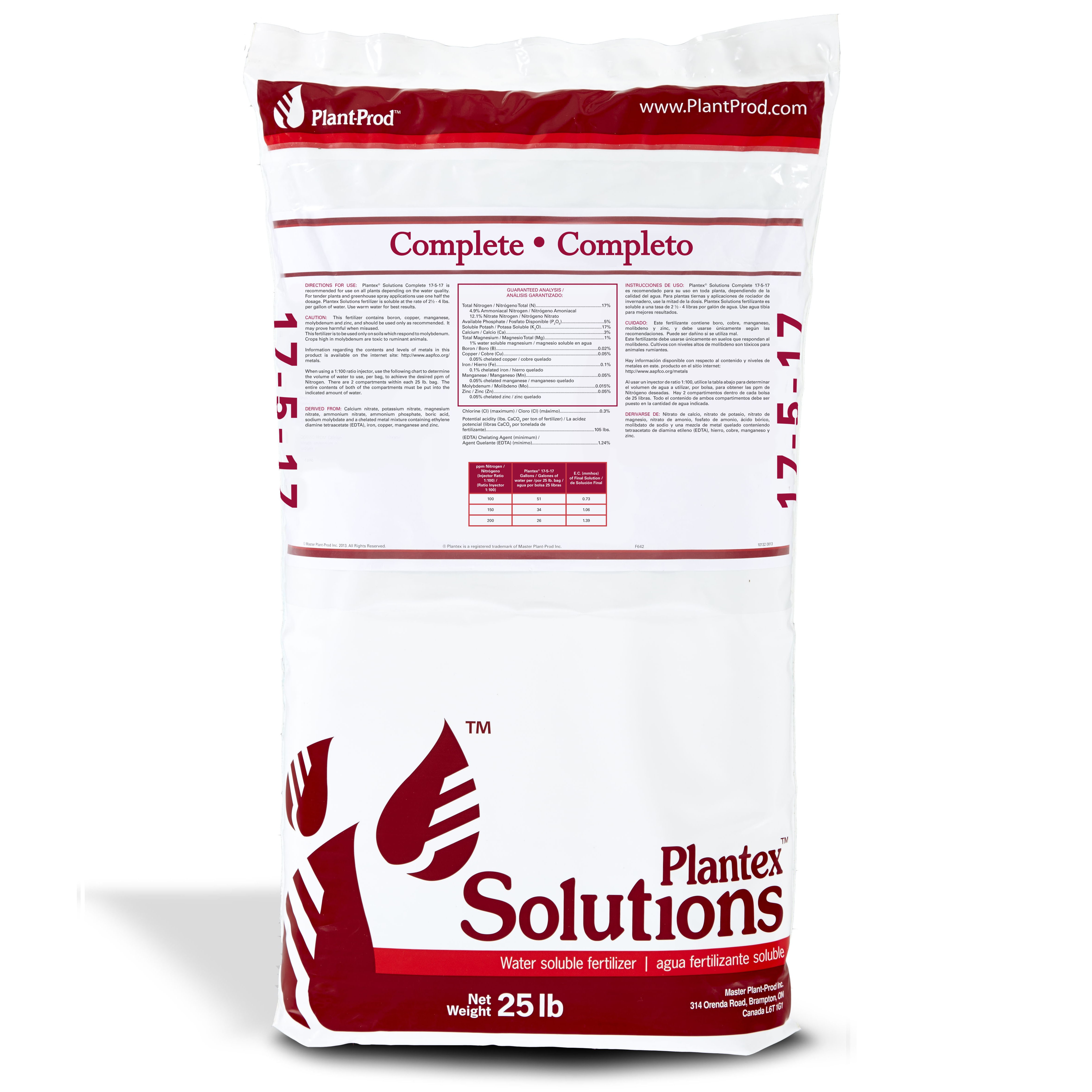 Plant-Prod 17-5-17 Complete 3Ca-1Mg 25Lb HAZ — Single Unit