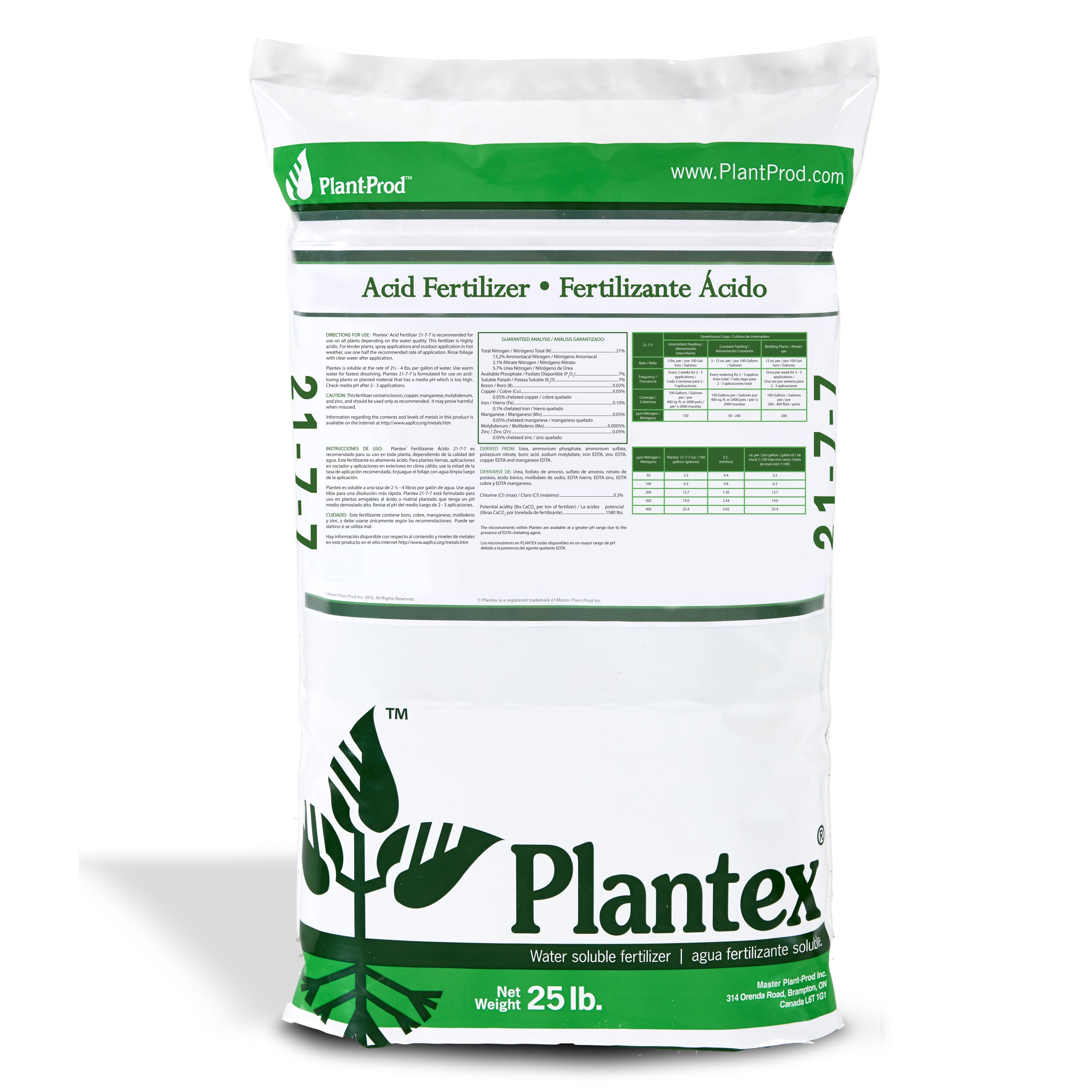 Plant-Prod 21-7-7 Acid 25lb — Single Unit