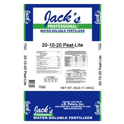 Jacks Prof Peat Lite 20-10-20 25Lb HAZ — Single Unit