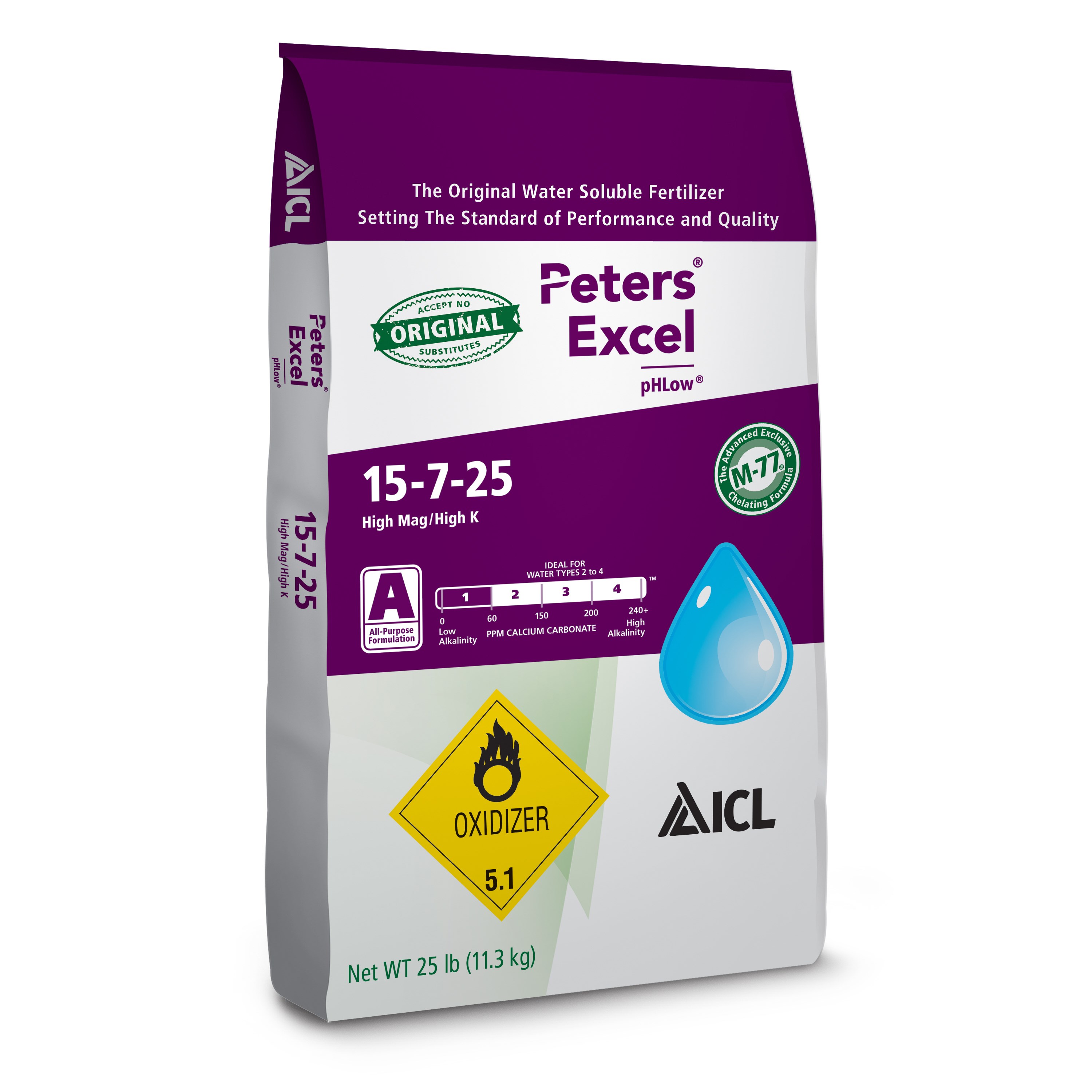 ICL Excel pHLow 15-7-25 25lb — Single Unit