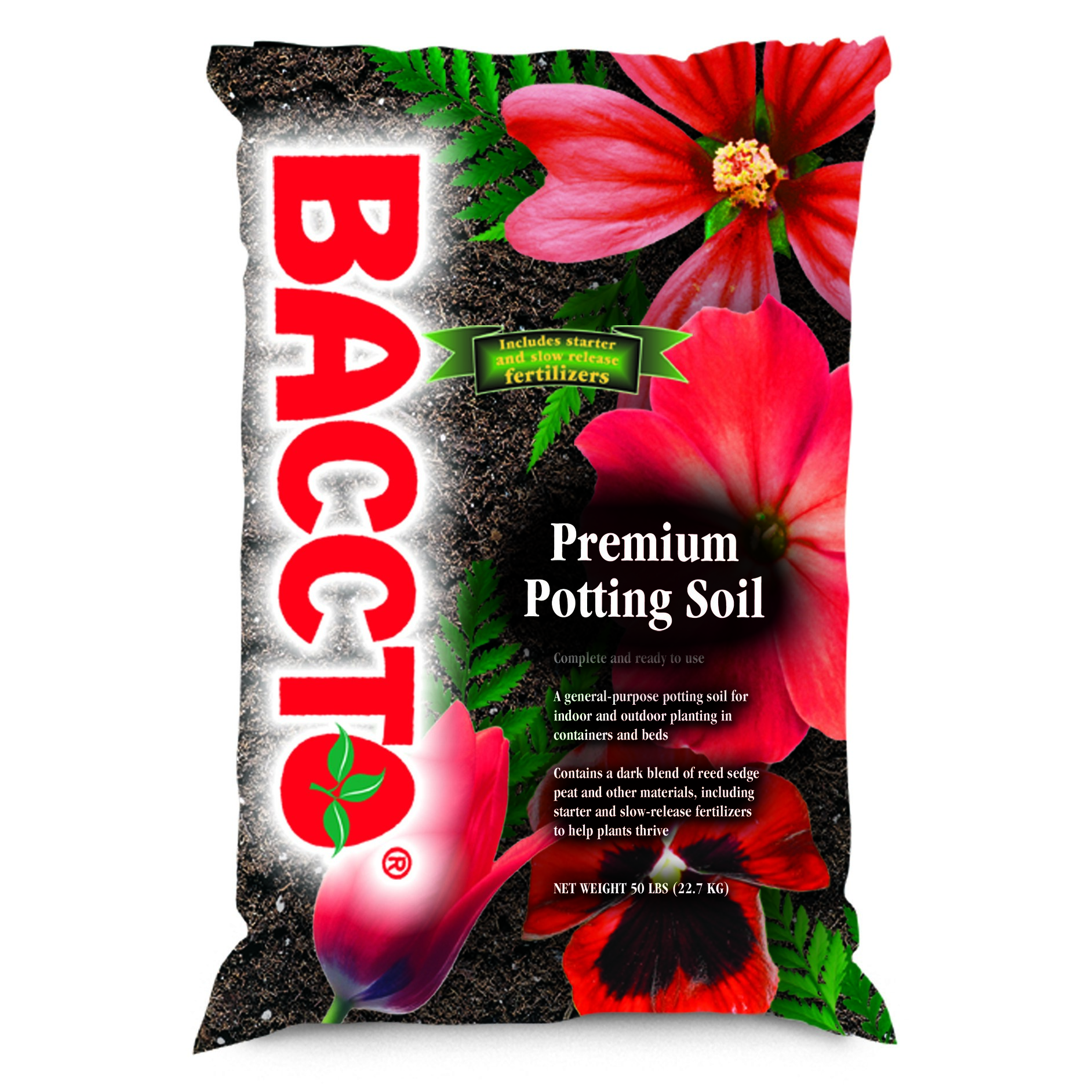Mi Peat 8qt BACCTO Premium Potting Soil — priced per each; minimum 6; multiples of 6