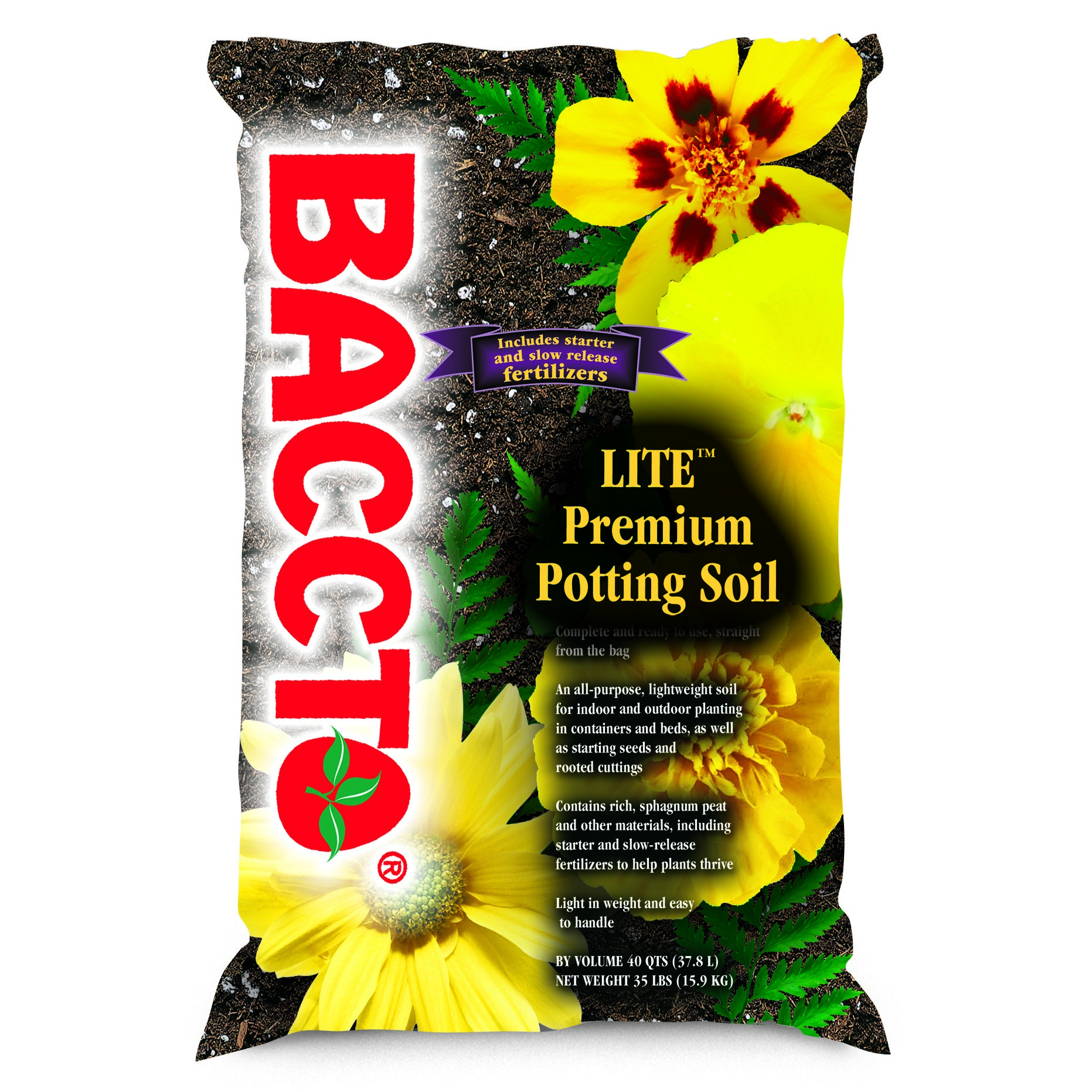 Mi Peat 40qt BACCTO Lite Premium Potting Soil — Single Unit